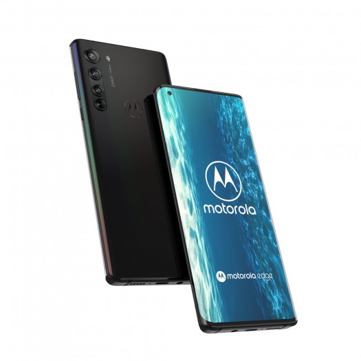 Der Rand des Displays ragt deutlich über den Rahmen. (Bild: Motorola)